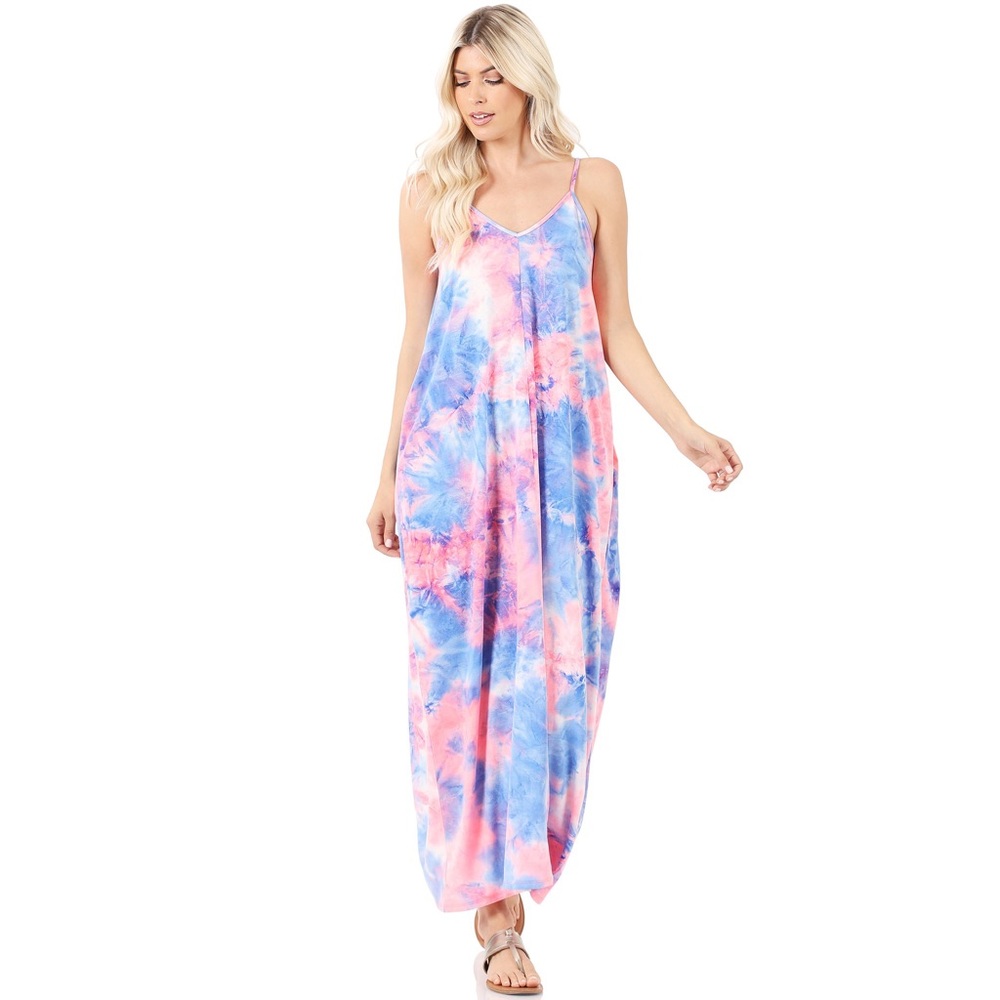 Zenana NWT Tie Dye breezy knit maxi 👗